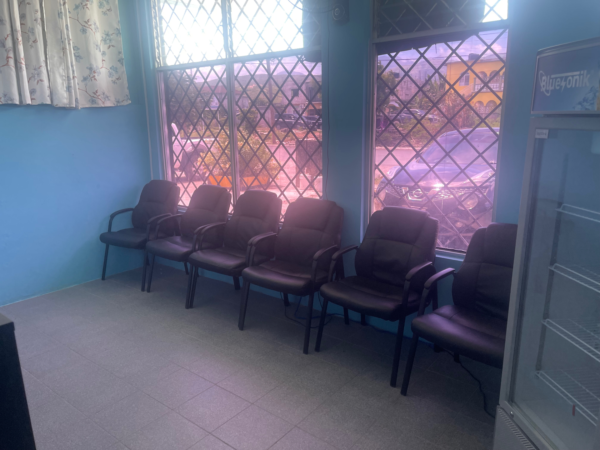 Comfortable waiting area seating